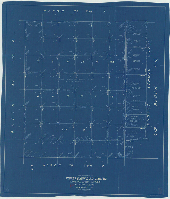63448, Reeves County Working Sketch 5, General Map Collection