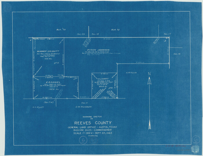 63449, Reeves County Working Sketch 6, General Map Collection