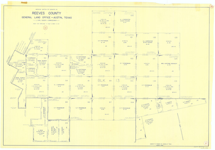 63453, Reeves County Working Sketch 10, General Map Collection