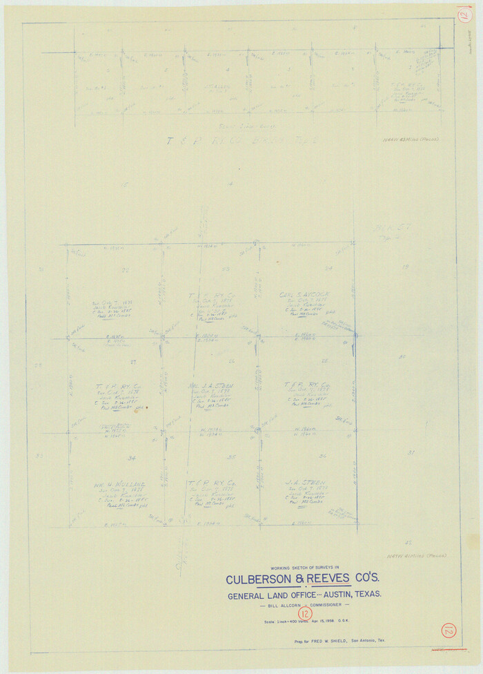 63455, Reeves County Working Sketch 12, General Map Collection