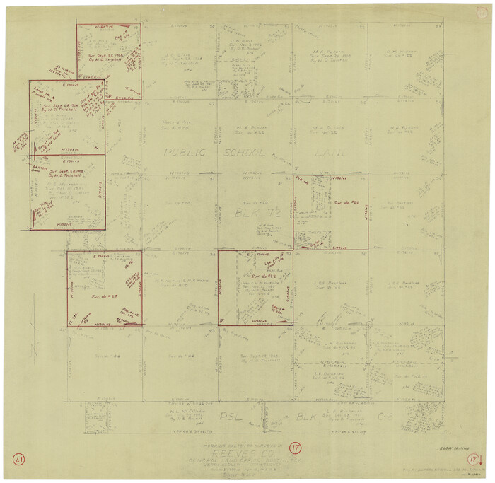 63460, Reeves County Working Sketch 17, General Map Collection
