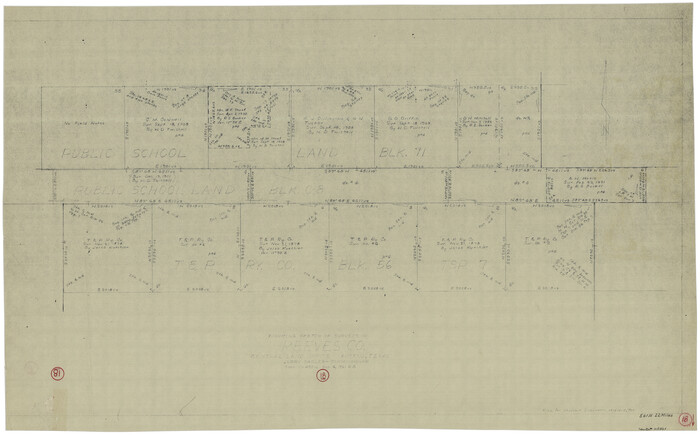 63461, Reeves County Working Sketch 18, General Map Collection

