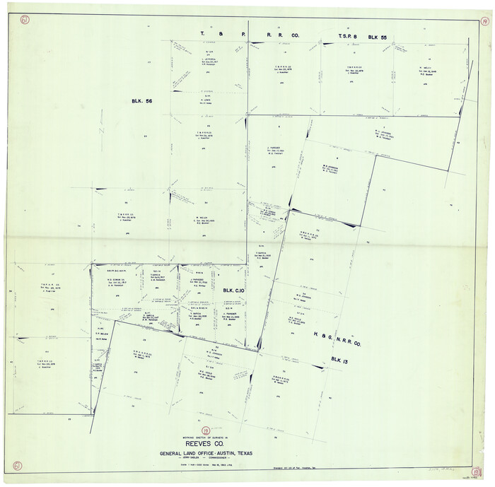 63462, Reeves County Working Sketch 19, General Map Collection
