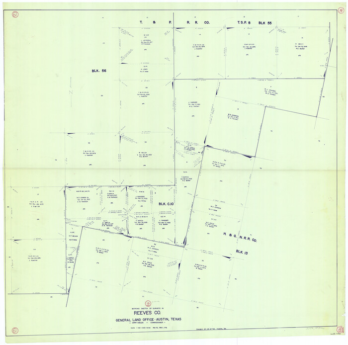 63462, Reeves County Working Sketch 19, General Map Collection