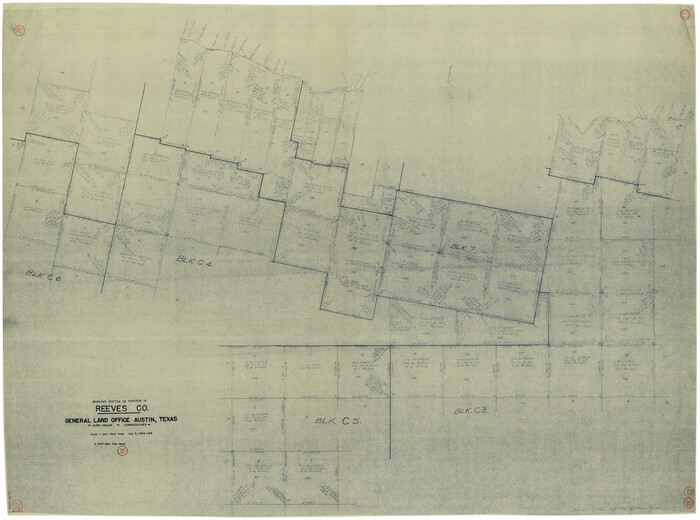 63463, Reeves County Working Sketch 20, General Map Collection
