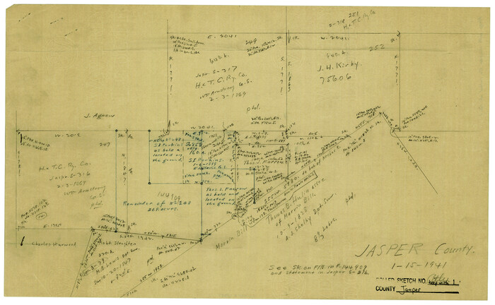 6347, Jasper County Rolled Sketch 1, General Map Collection