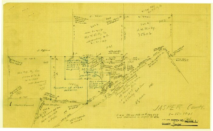 6347, Jasper County Rolled Sketch 1, General Map Collection