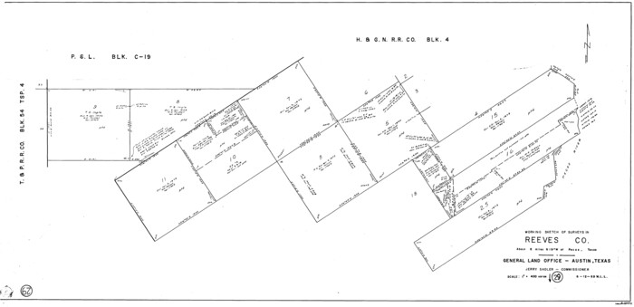 63472, Reeves County Working Sketch 29, General Map Collection