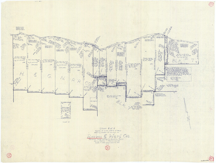63474, Reeves County Working Sketch 31, General Map Collection