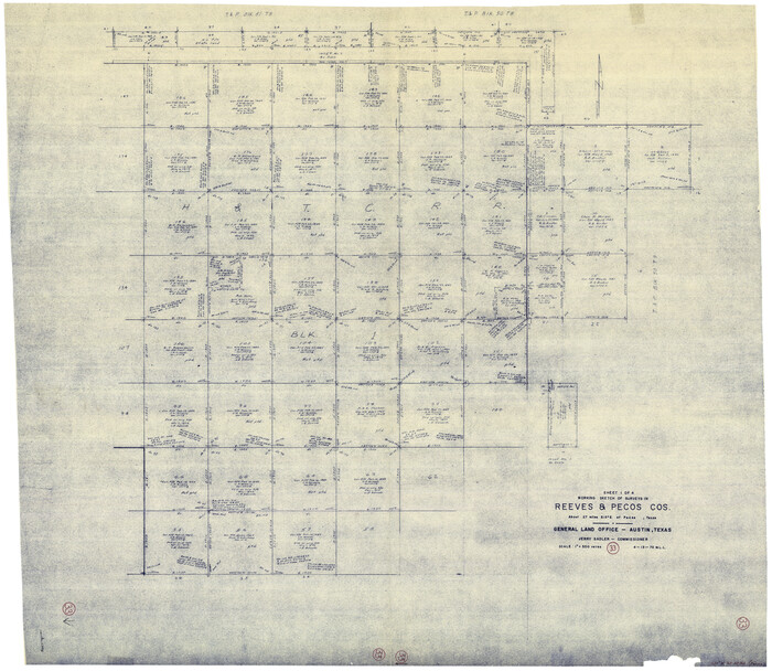 63476, Reeves County Working Sketch 33, General Map Collection
