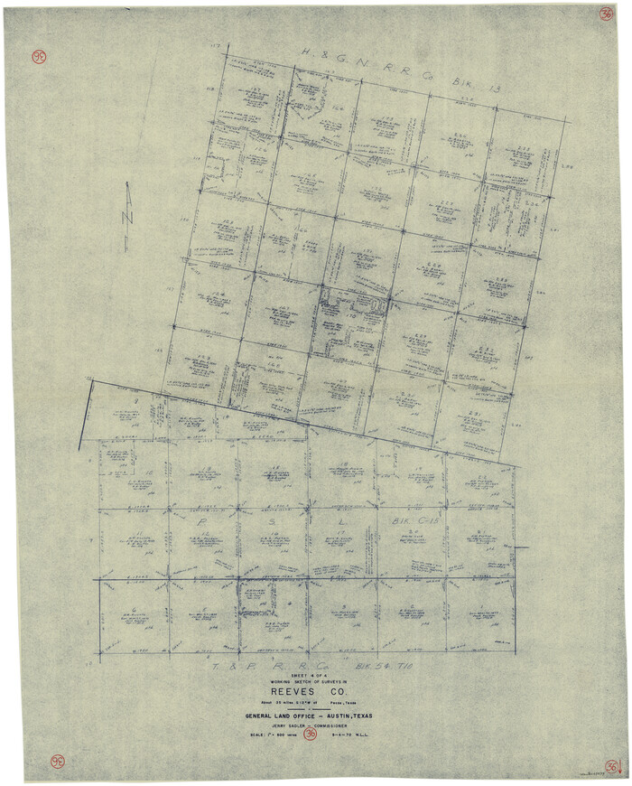 63479, Reeves County Working Sketch 36, General Map Collection
