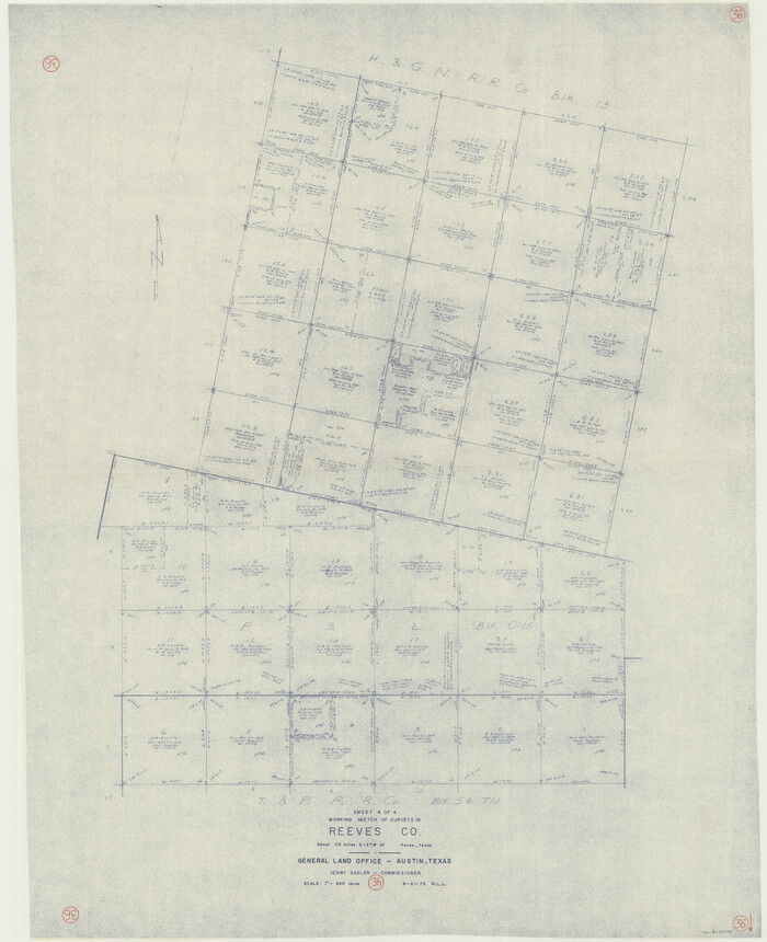 63479, Reeves County Working Sketch 36, General Map Collection