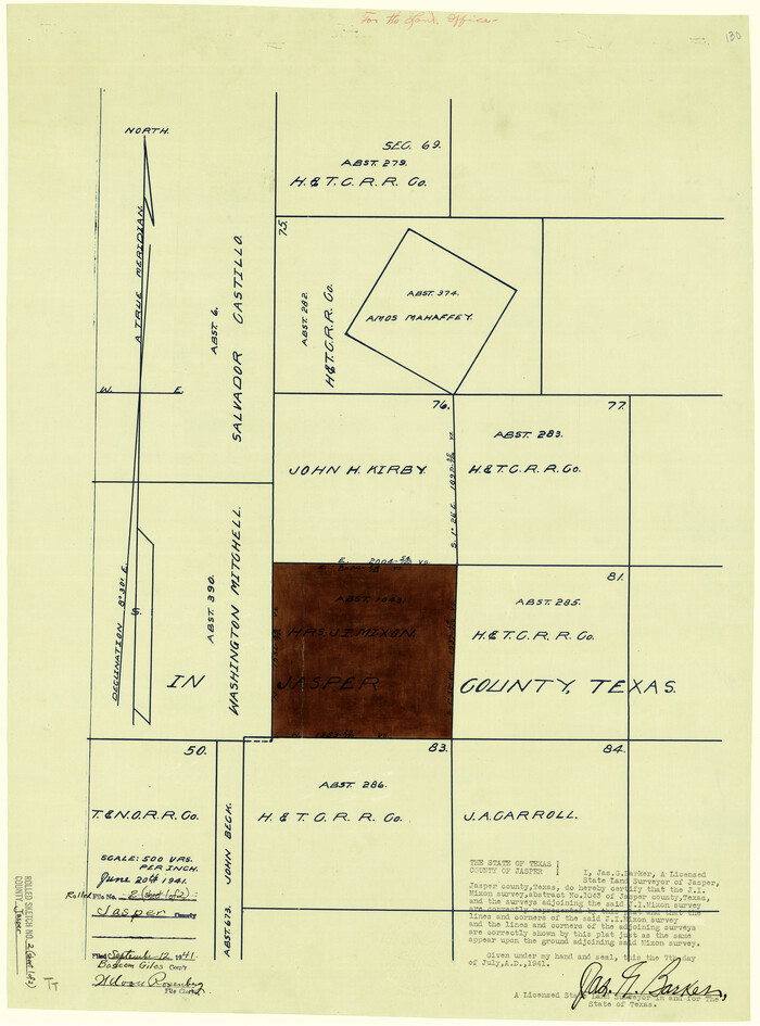 6348, Jasper County Rolled Sketch 2, General Map Collection
