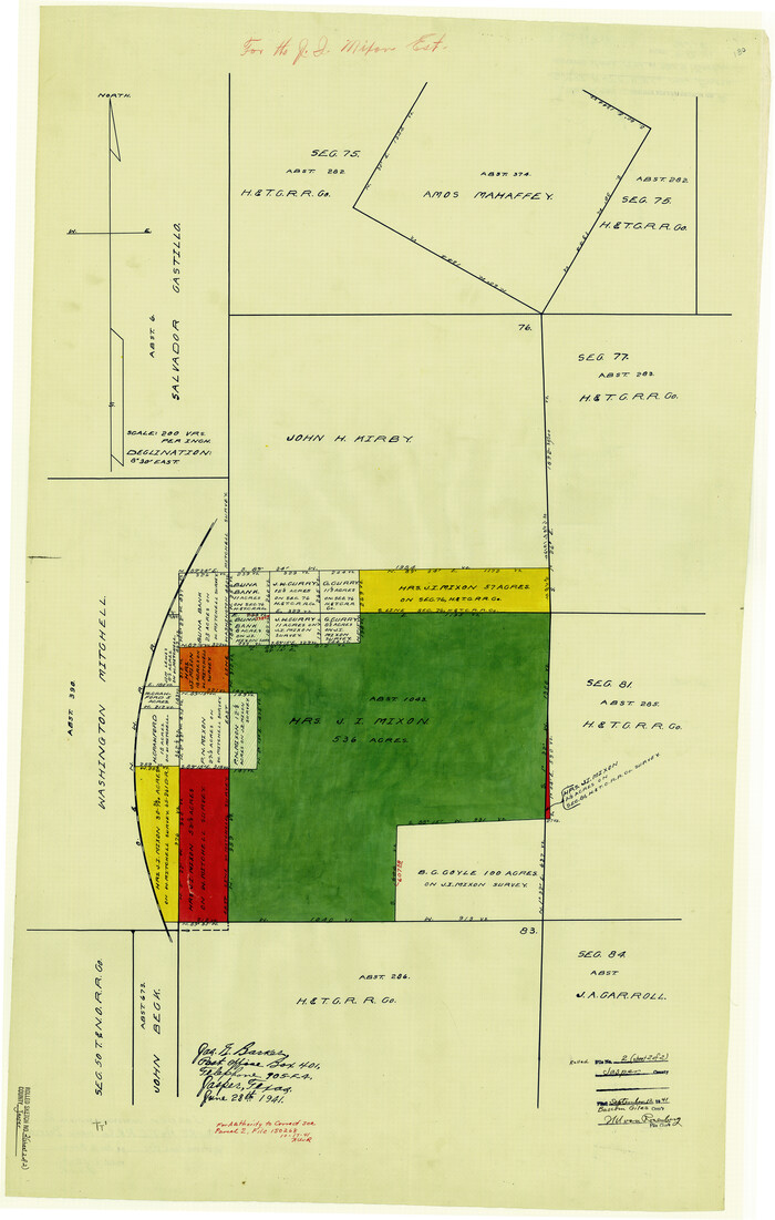 6349, Jasper County Rolled Sketch 2, General Map Collection