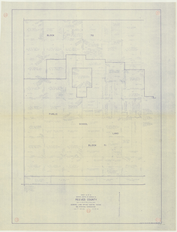 63494, Reeves County Working Sketch 51, General Map Collection