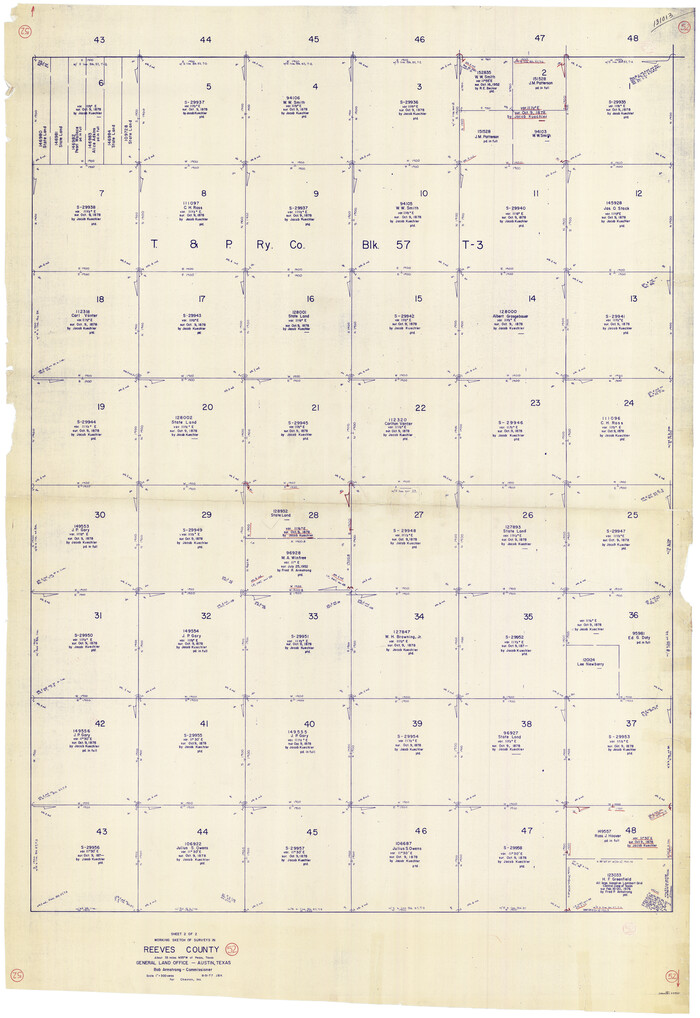 63495, Reeves County Working Sketch 52, General Map Collection
