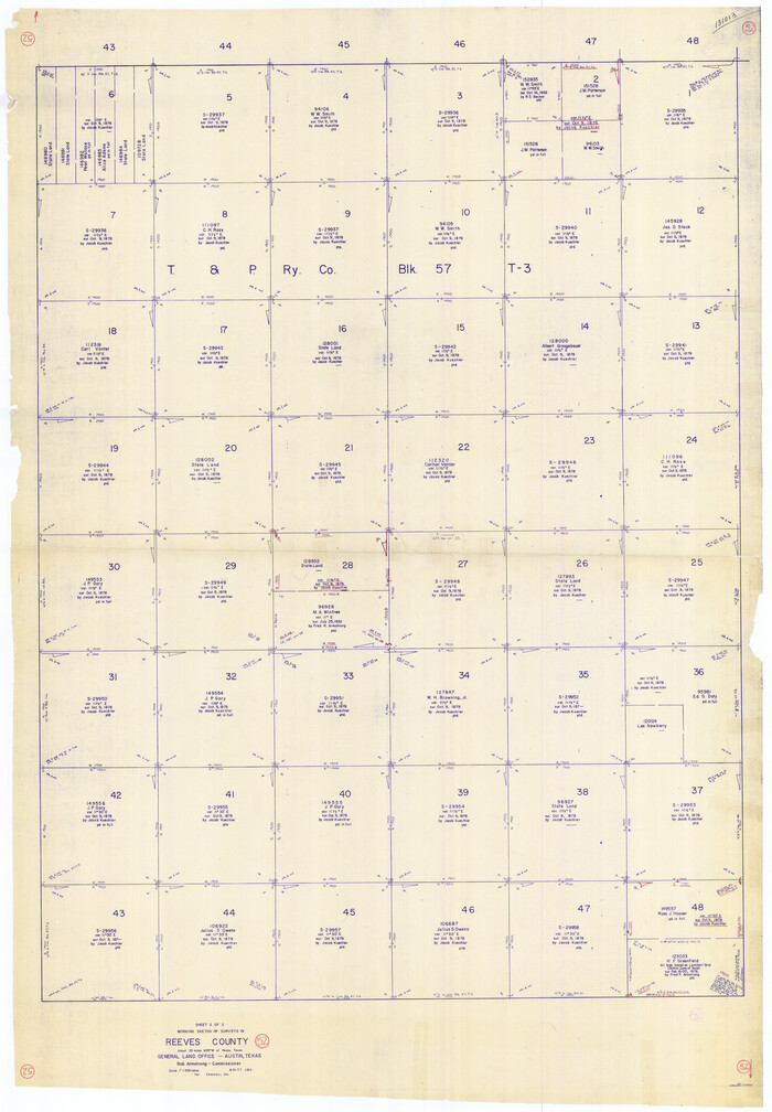 63495, Reeves County Working Sketch 52, General Map Collection