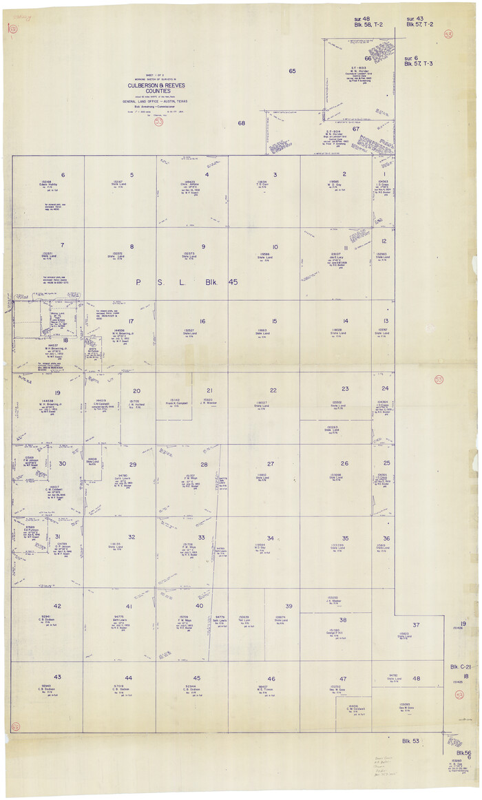 63496, Reeves County Working Sketch 53, General Map Collection