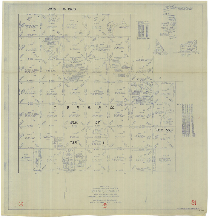 63497, Reeves County Working Sketch 54, General Map Collection
