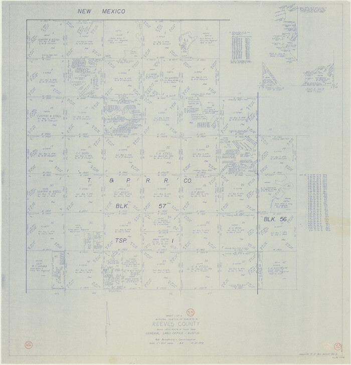 63498, Reeves County Working Sketch 55, General Map Collection