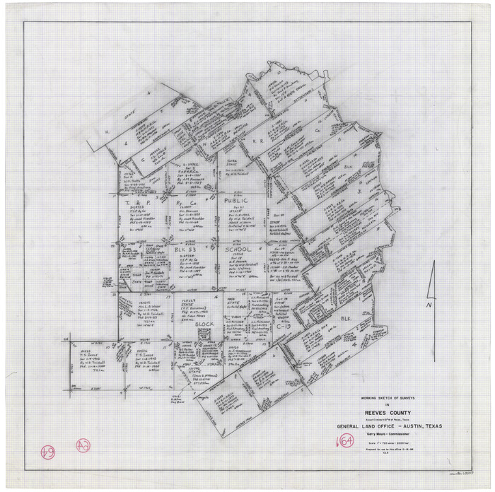 63507, Reeves County Working Sketch 64, General Map Collection