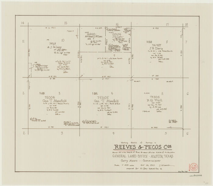 63508, Reeves County Working Sketch 65, General Map Collection