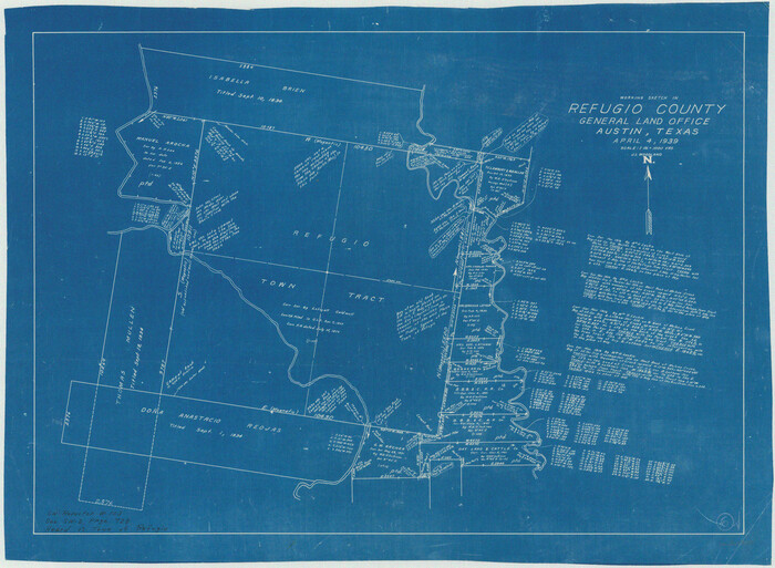 63515, Refugio County Working Sketch 6, General Map Collection