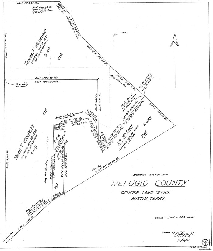 63523, Refugio County Working Sketch 14, General Map Collection