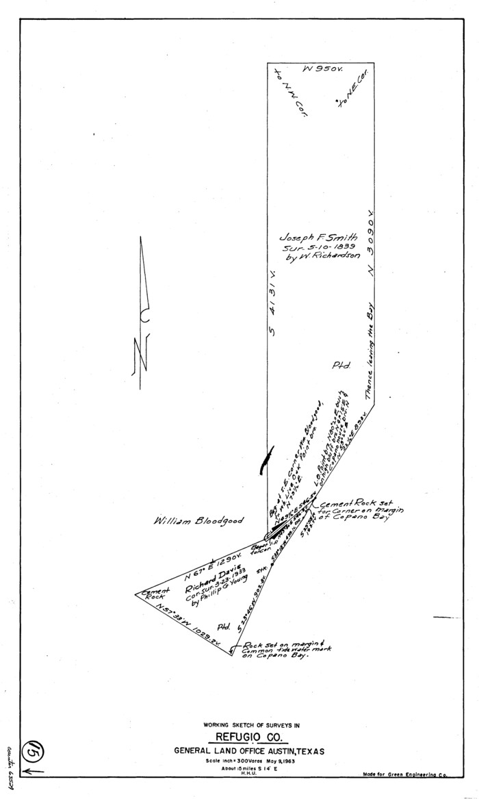 63524, Refugio County Working Sketch 15, General Map Collection