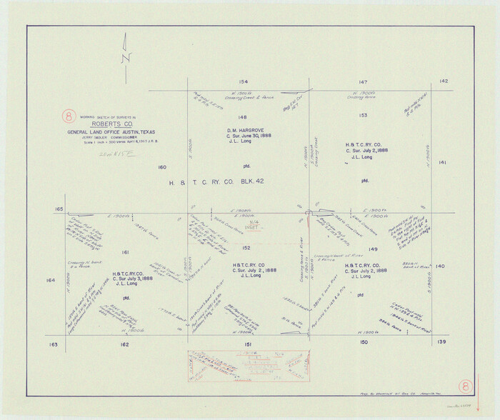 63534, Roberts County Working Sketch 8, General Map Collection