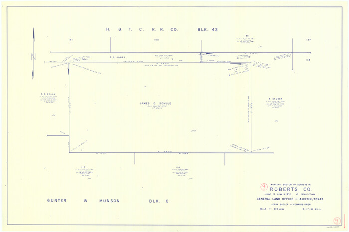 63535, Roberts County Working Sketch 9, General Map Collection