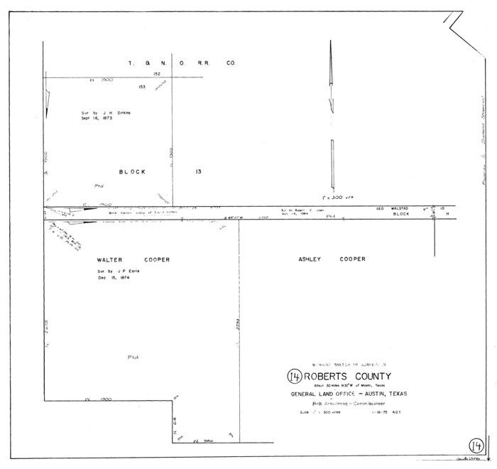 63540, Roberts County Working Sketch 14, General Map Collection