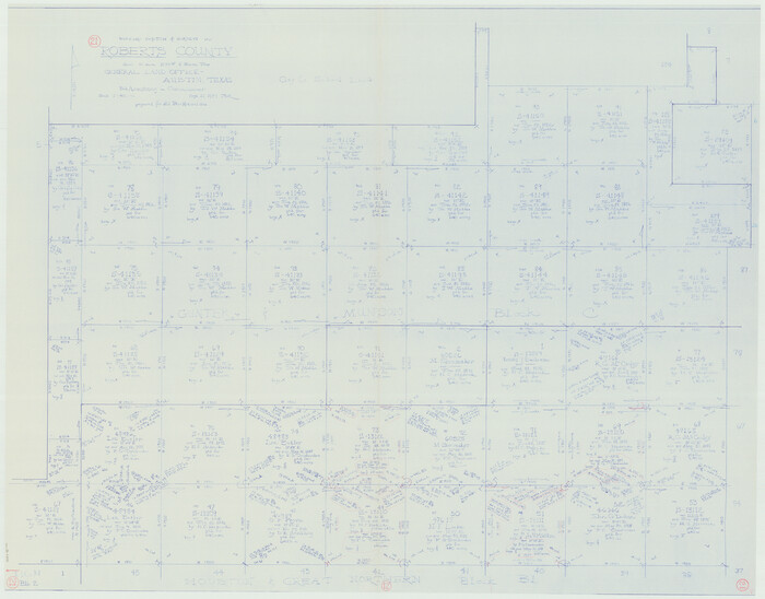 63547, Roberts County Working Sketch 21, General Map Collection