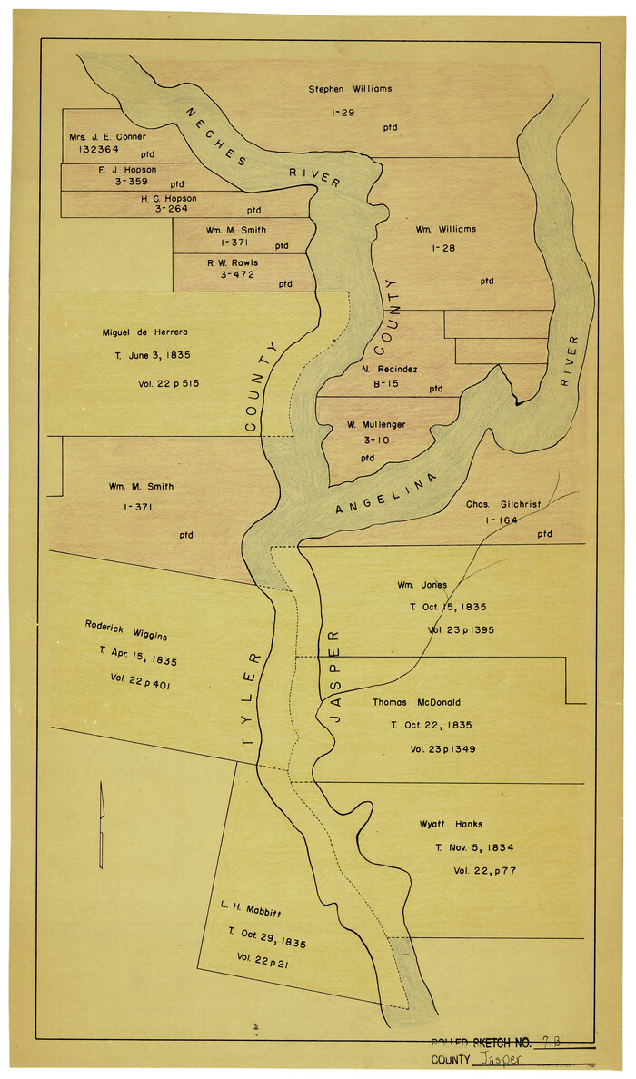 6355, Jasper County Rolled Sketch 7B, General Map Collection
