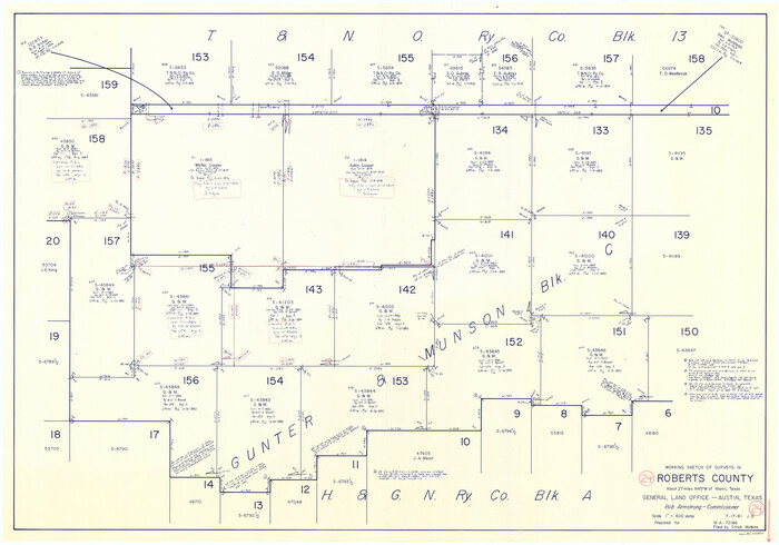 63550, Roberts County Working Sketch 24, General Map Collection
