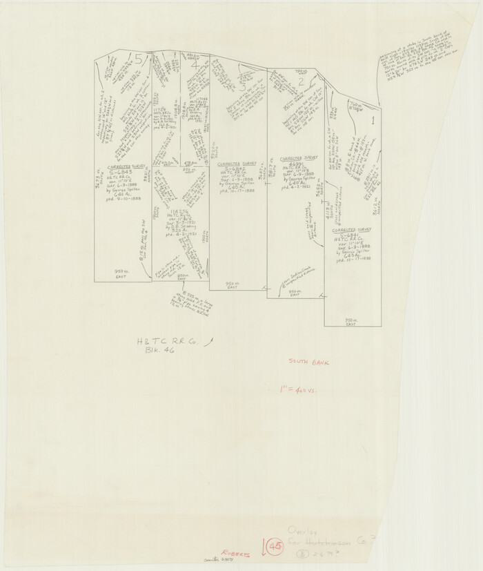 63571, Roberts County Working Sketch 45, General Map Collection