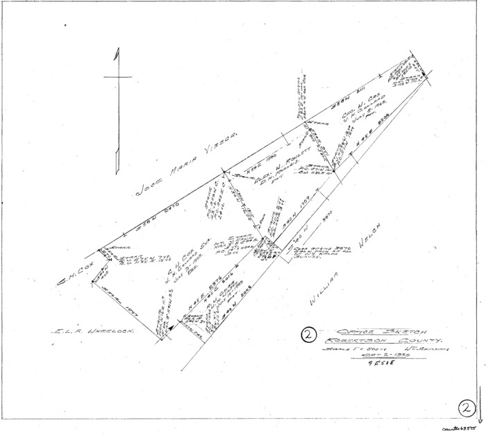 63575, Robertson County Working Sketch 2, General Map Collection