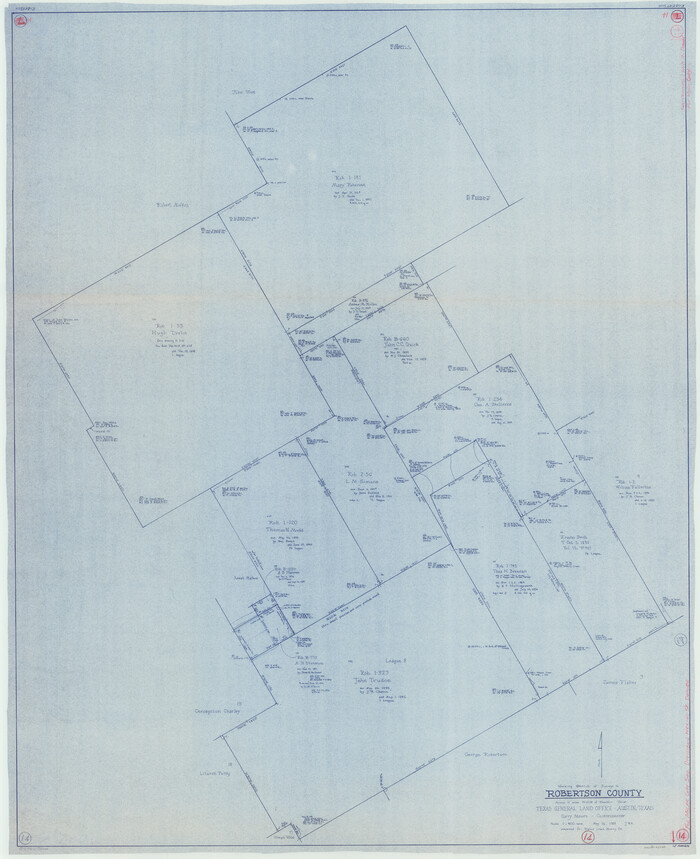 63587, Robertson County Working Sketch 14, General Map Collection