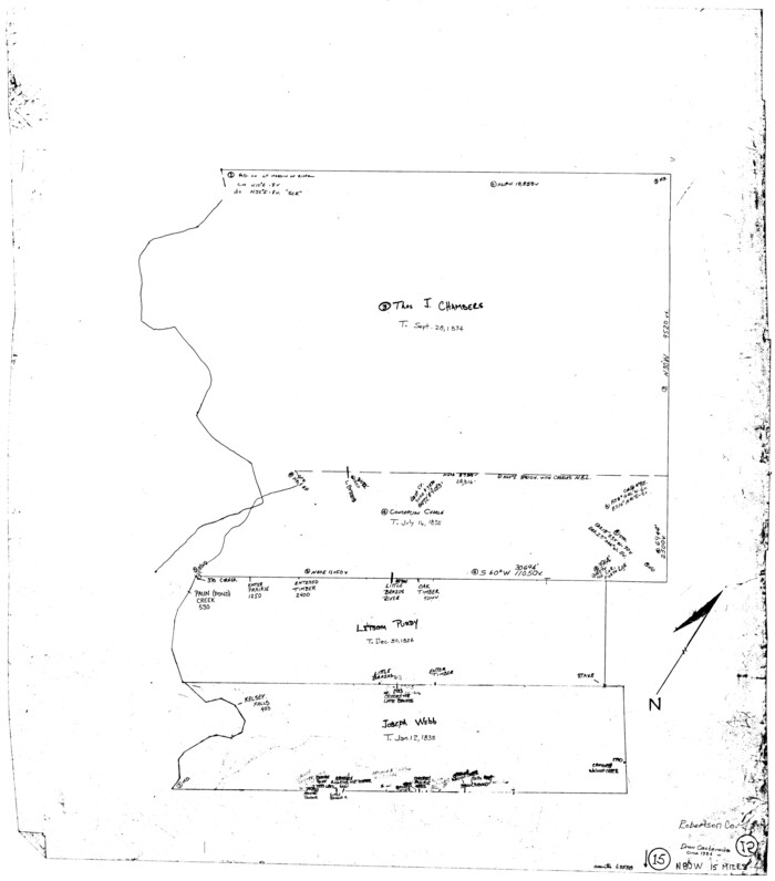 63588, Robertson County Working Sketch 15, General Map Collection