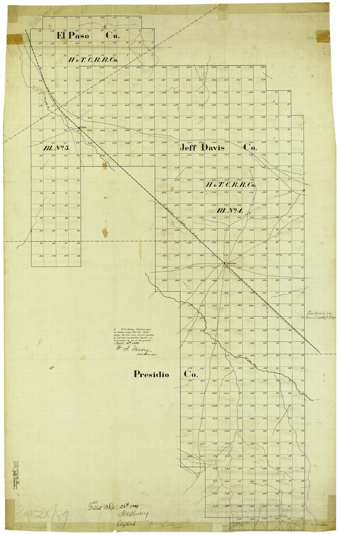 6360, Jeff Davis County Rolled Sketch 6, General Map Collection