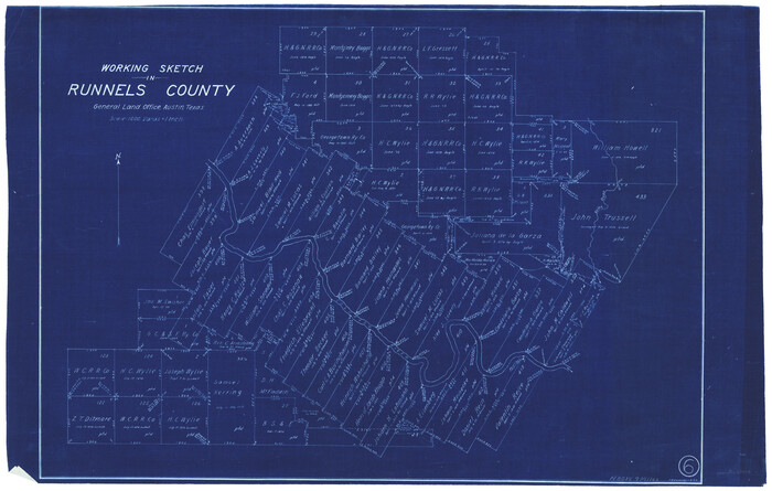 63602, Runnels County Working Sketch 6, General Map Collection

