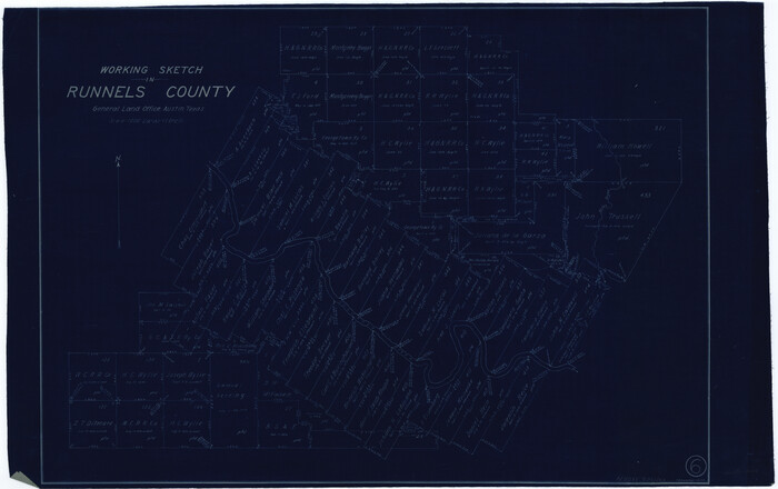 63602, Runnels County Working Sketch 6, General Map Collection
