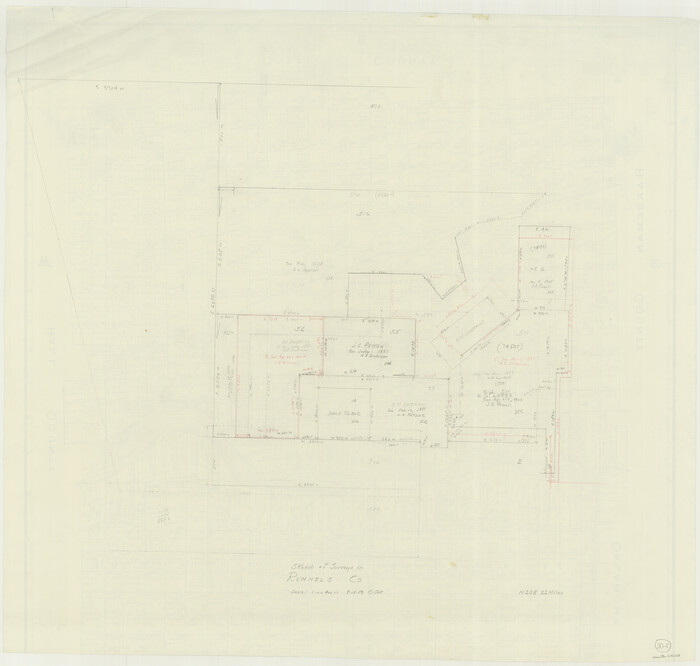 63628, Runnels County Working Sketch 30c, General Map Collection