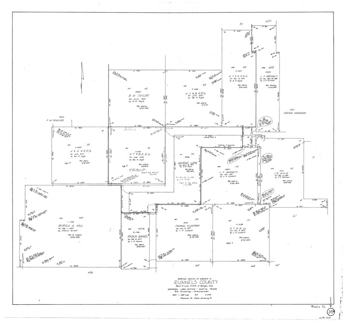 63634, Runnels County Working Sketch 35b, General Map Collection