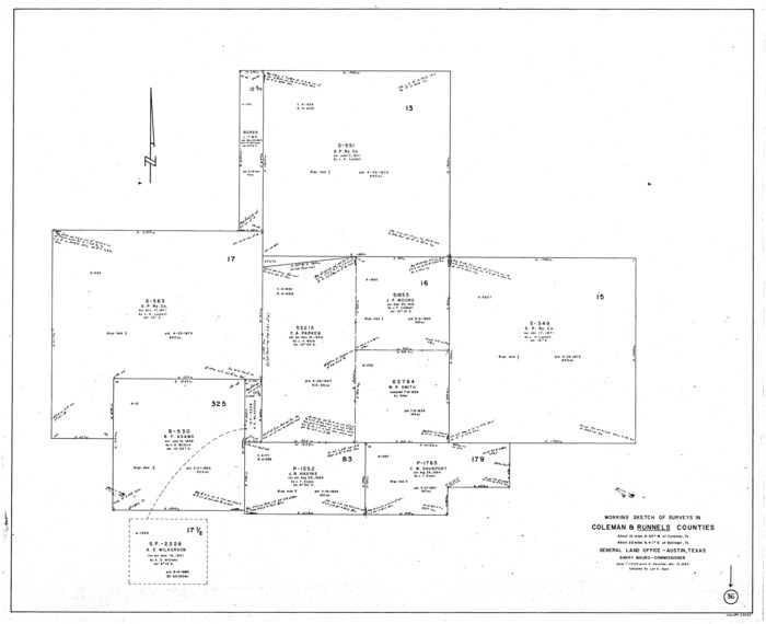 63635, Runnels County Working Sketch 36, General Map Collection