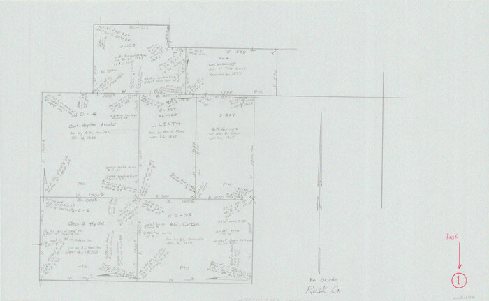 63636, Rusk County Working Sketch 1, General Map Collection