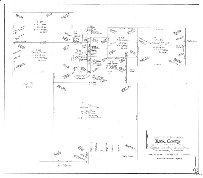 63644, Rusk County Working Sketch 9, General Map Collection