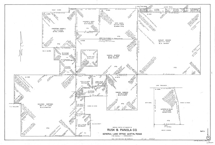 63650, Rusk County Working Sketch 15, General Map Collection