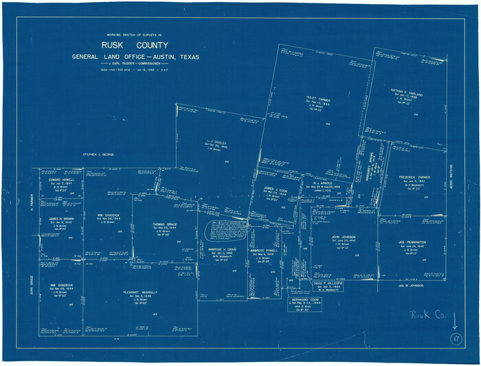 63652, Rusk County Working Sketch 17, General Map Collection