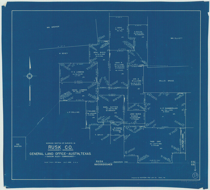 63659, Rusk County Working Sketch 23, General Map Collection